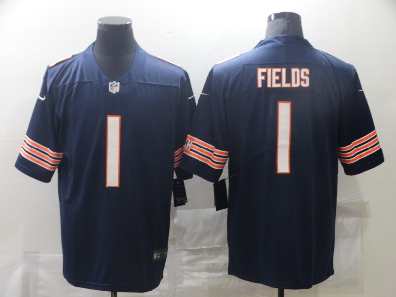 Men Chicago Bears #1 Fields Blue Nike Vapor Untouchable Limited 2021 NFL Jersey->san francisco 49ers->NFL Jersey